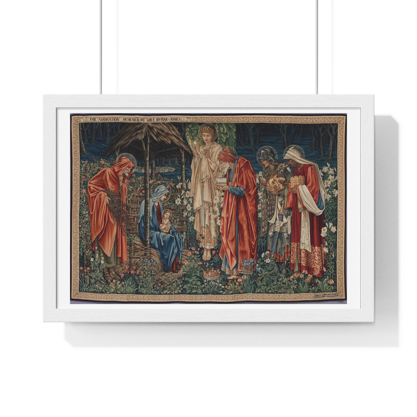 Adoration of the Magi (1904) by Edward Burne-Jones, from the Original, Framed Art Print