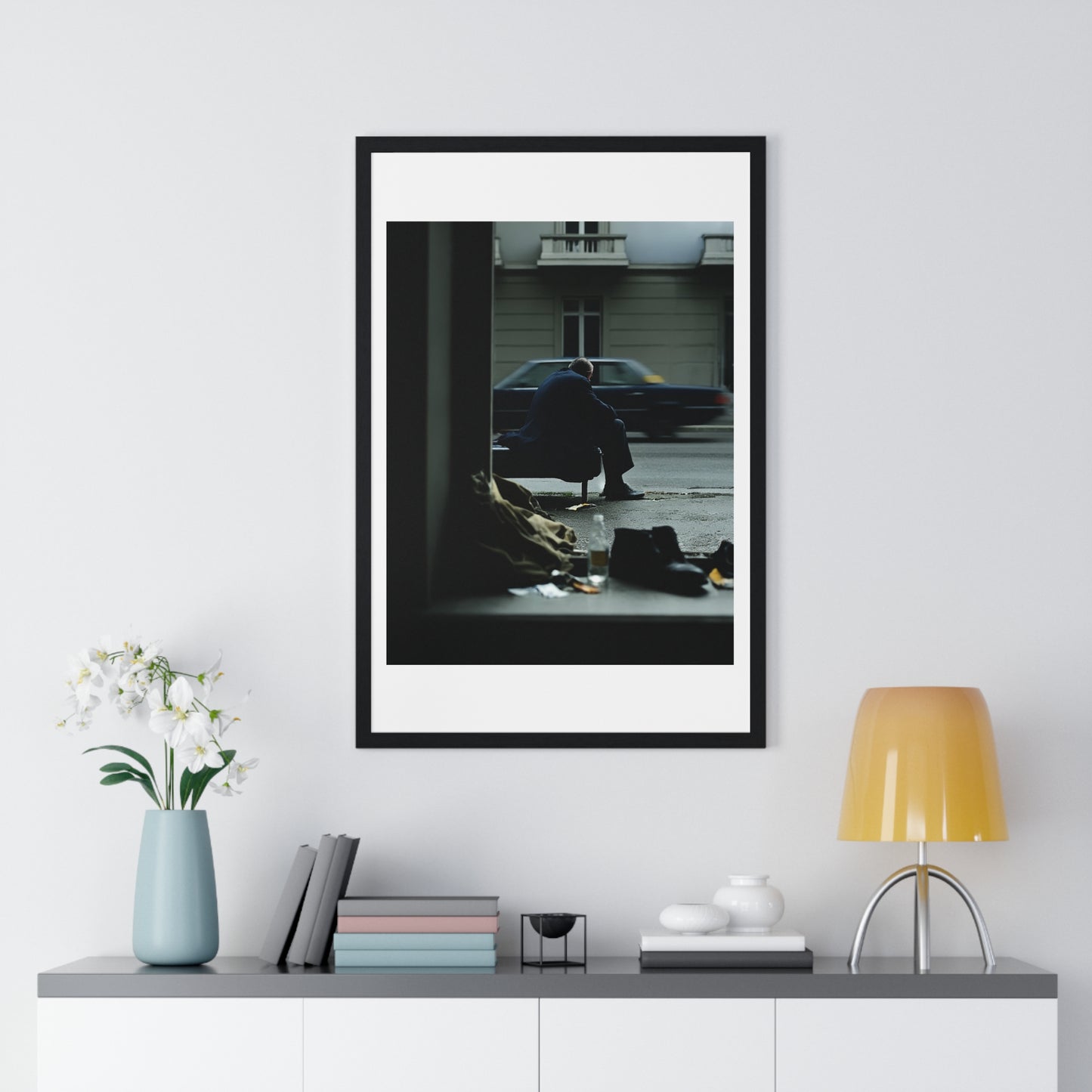 Raw Art Street Scene III 'Designed by AI' Framed Art Print