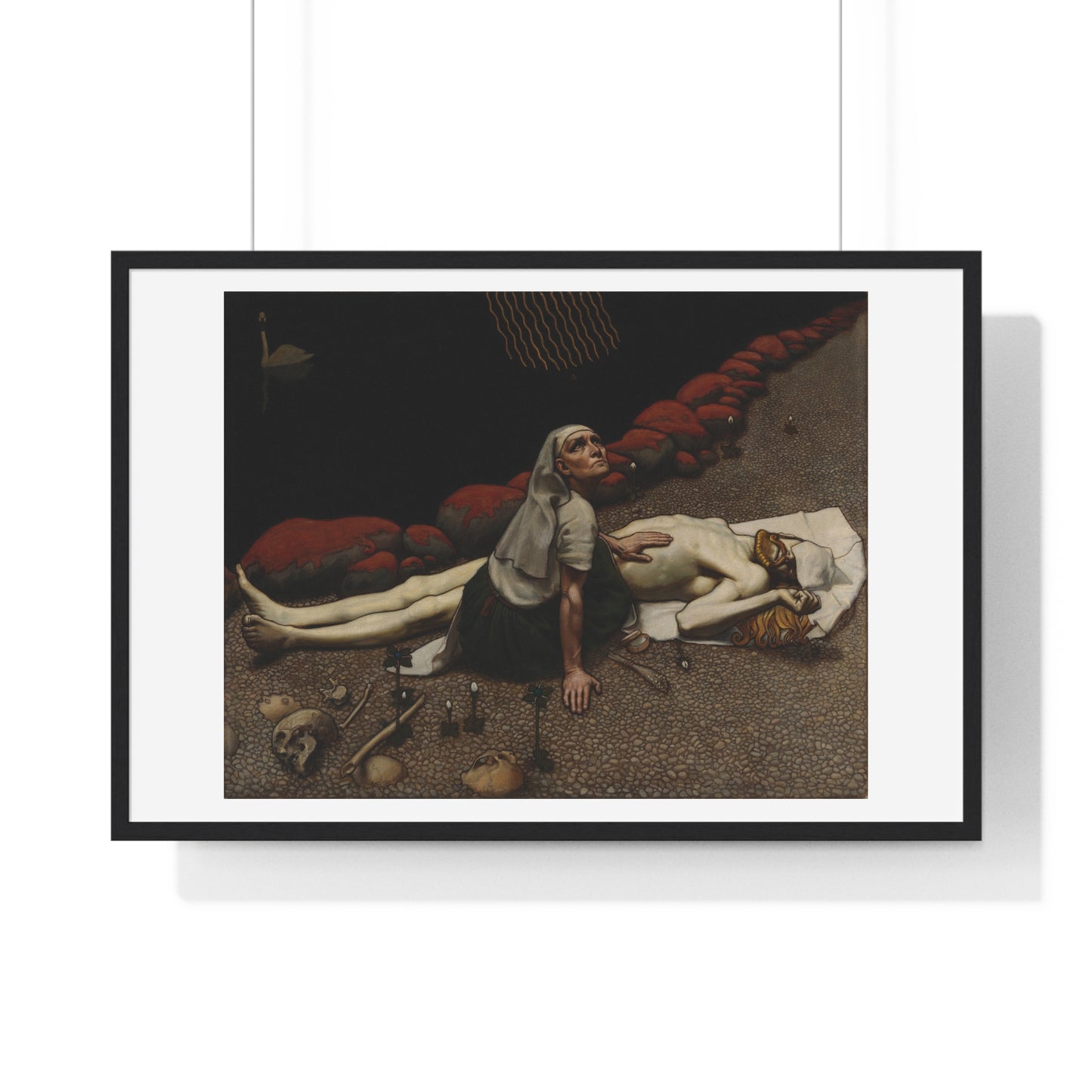 Lemminkäinen's Mother (189) by Akseli Gallen-Kallela, from the Original, Framed Art Print