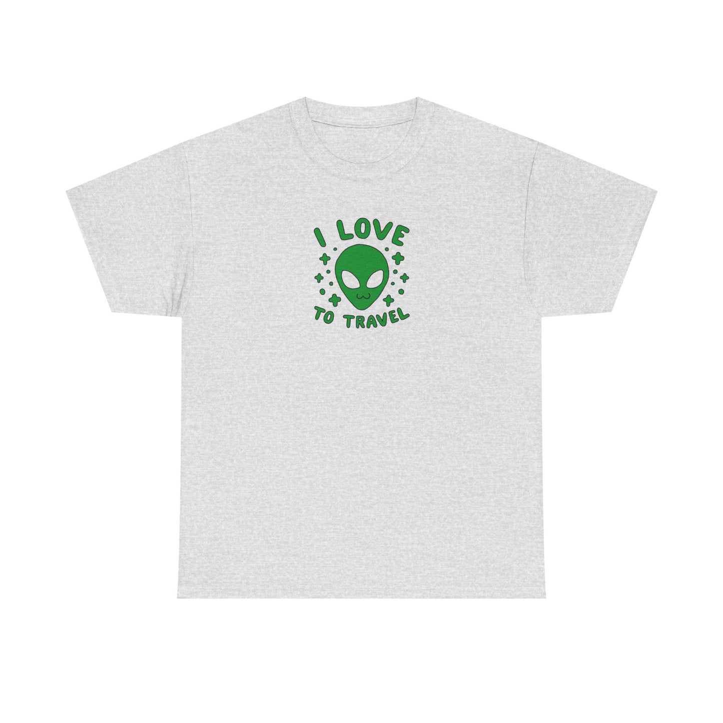 I Love To Travel, Alien Design T-Shirt
