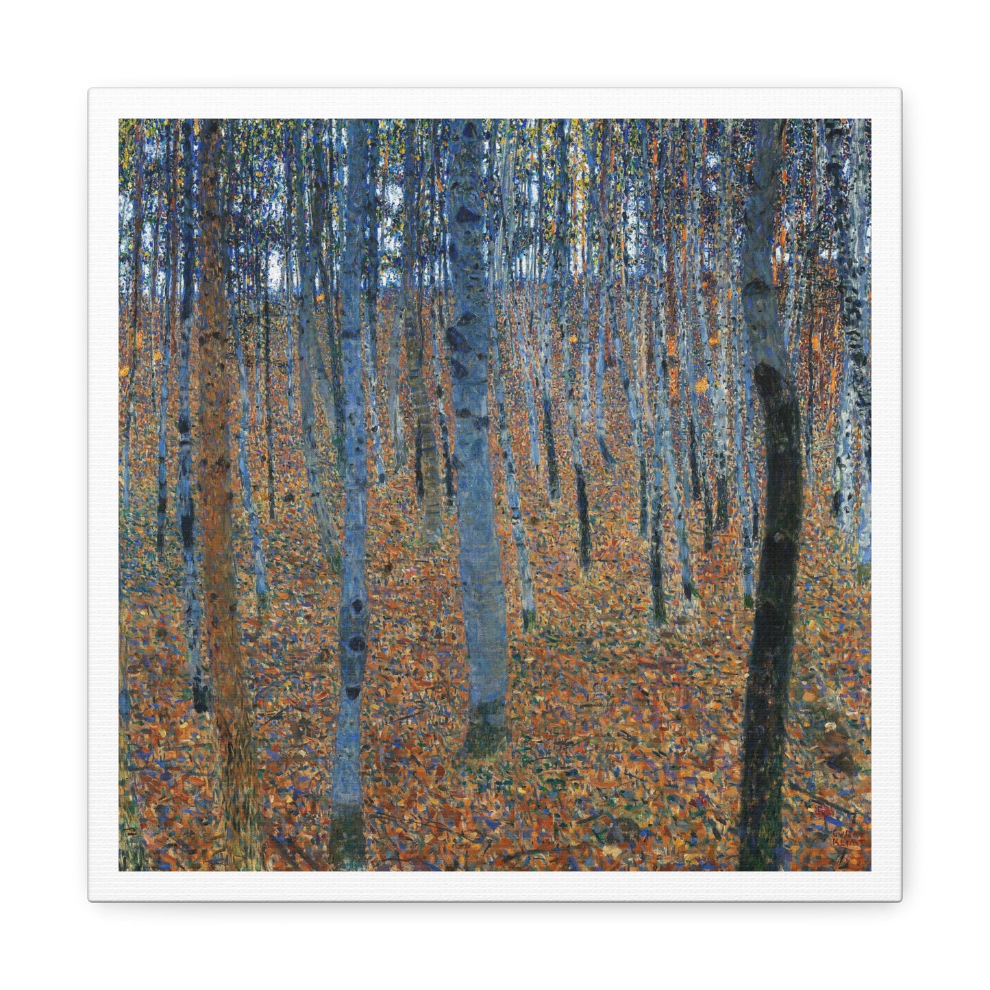 Beech Grove I (1902) by Gustav Klimt, from the Original, Art Print on Canvas