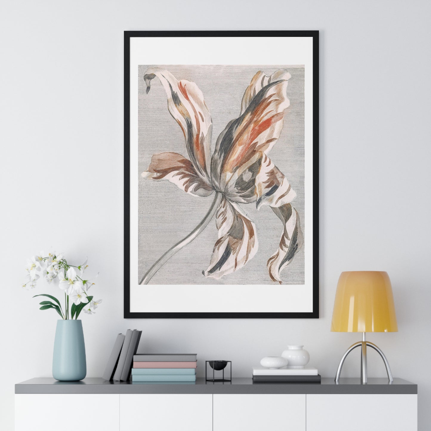 A Tulip by Johan Teyler (1648-1709), from the Original, Framed Art Print