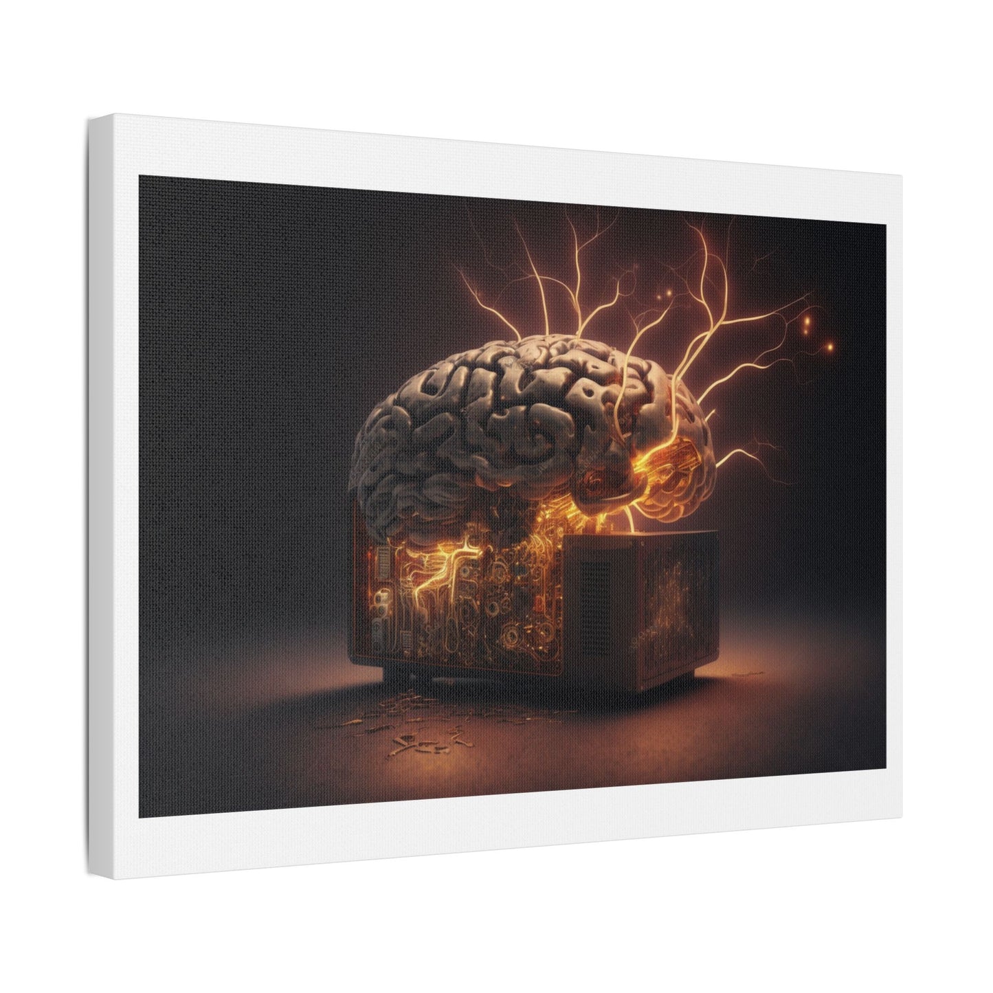 Advanced AI 'Designed by AI' Art Print on Canvas