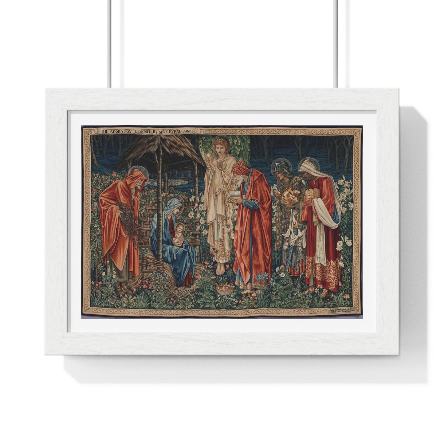Adoration of the Magi (1904) by Edward Burne-Jones, from the Original, Framed Art Print