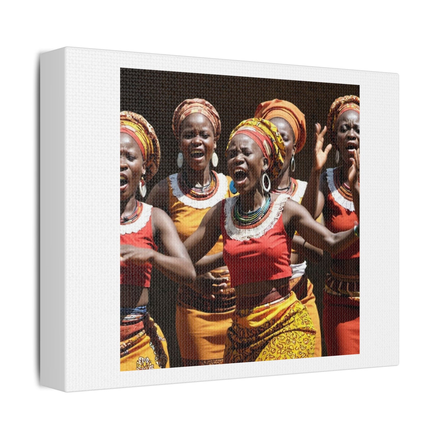 Africa's Voice in Contemporary Art 'Designed by AI', Print on Canvas
