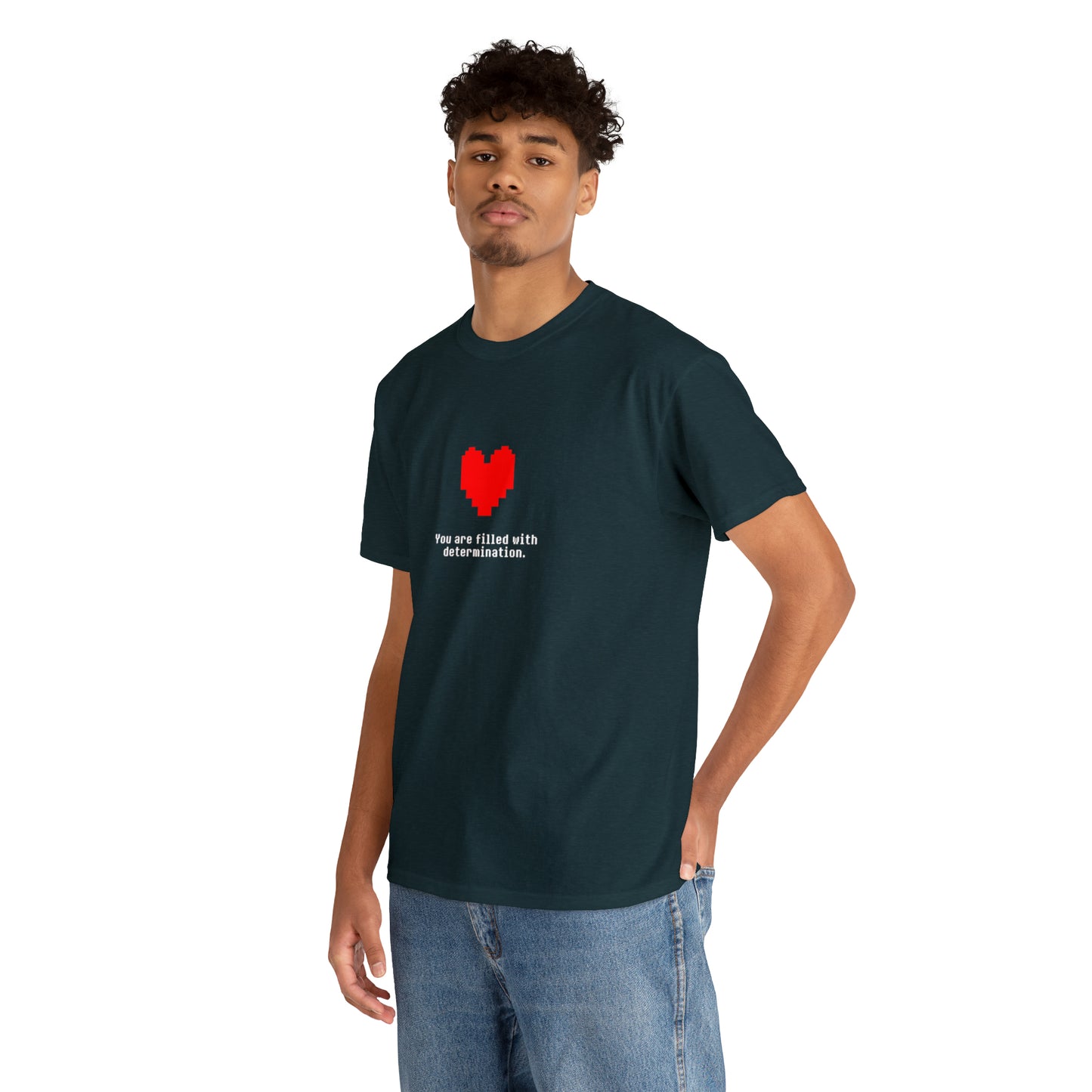 You Are Filled With Determination, Digital Heart T-Shirt