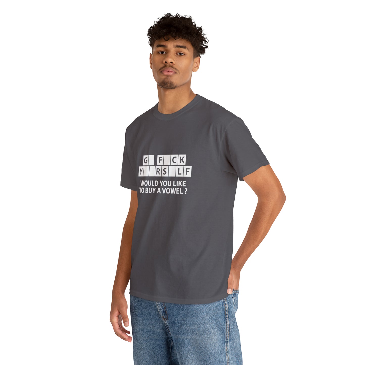 Would You Like To Buy a Vowel? Sarcastic Funny T-Shirt