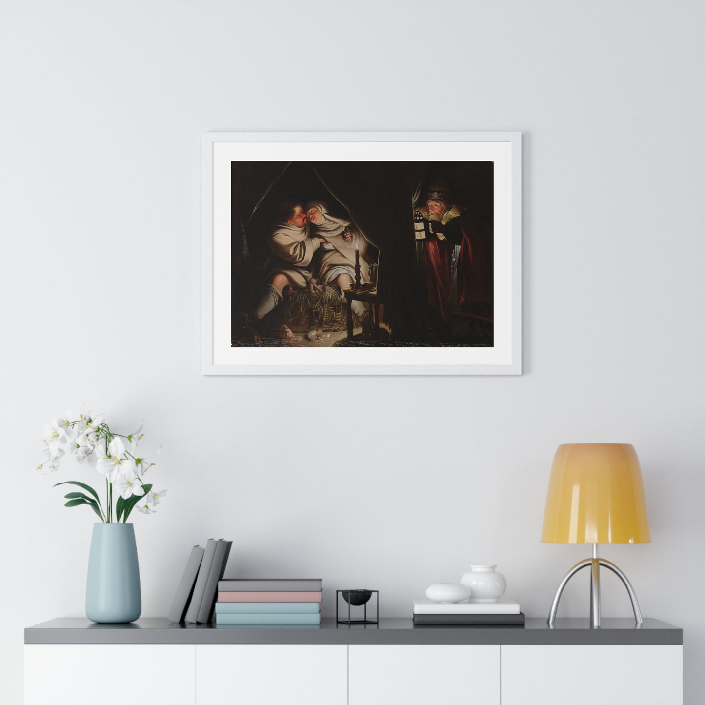 Satire on Celibacy (1600-1649) by Anonymous Artist, From the Original, Framed Print