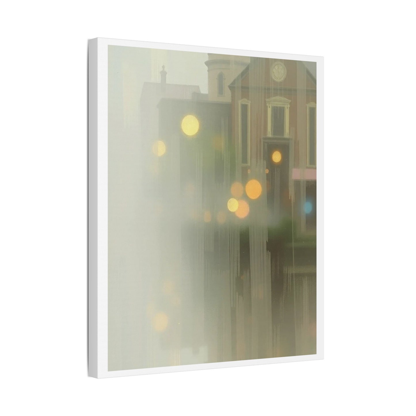 Faded Pastel Abstract Decor Art IV 'Designed by AI' Print on Canvas