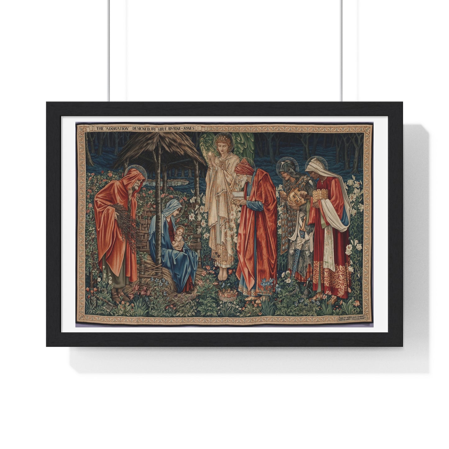 Adoration of the Magi (1904) by Edward Burne-Jones, from the Original, Framed Art Print