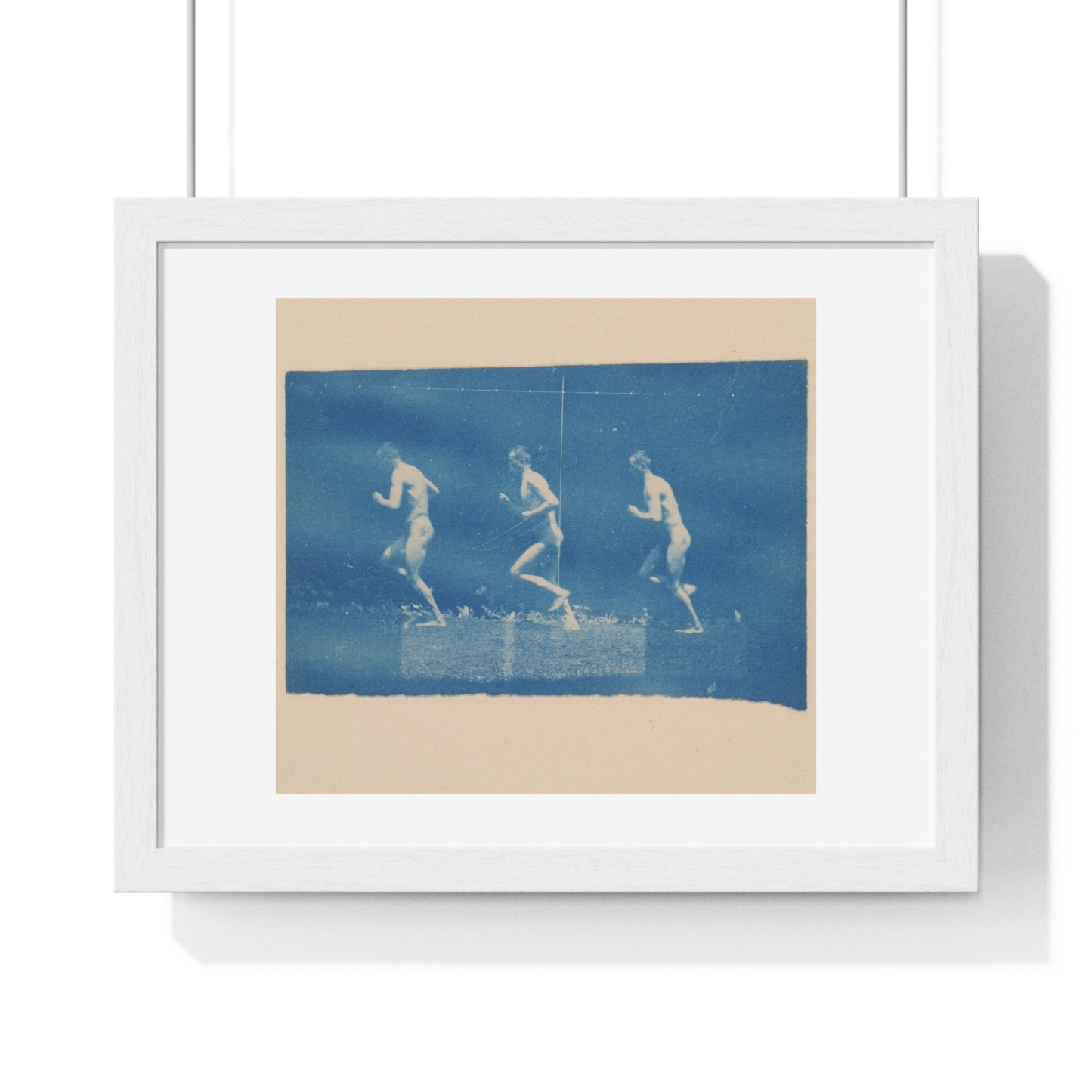Marey Wheel Photographs of Jesse Godley (1884) by Thomas Eakins, from the Original, Framed Print