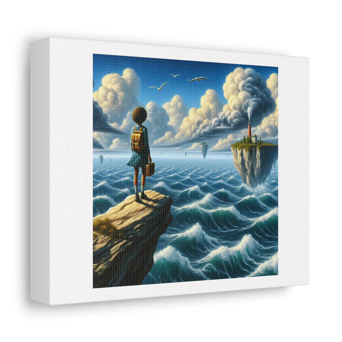 You Are Exactly Where You Need to Be 'Designed by AI' Art Print on Canvas