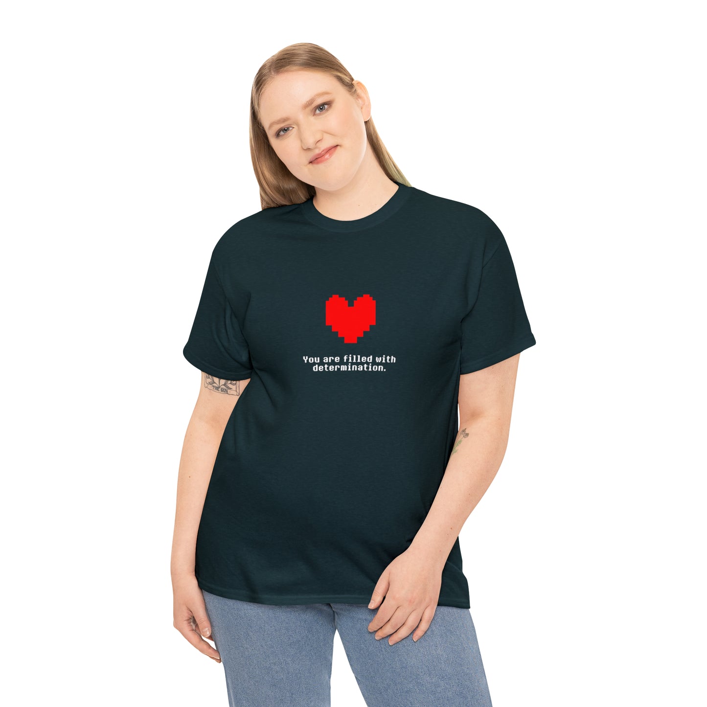 You Are Filled With Determination, Digital Heart T-Shirt