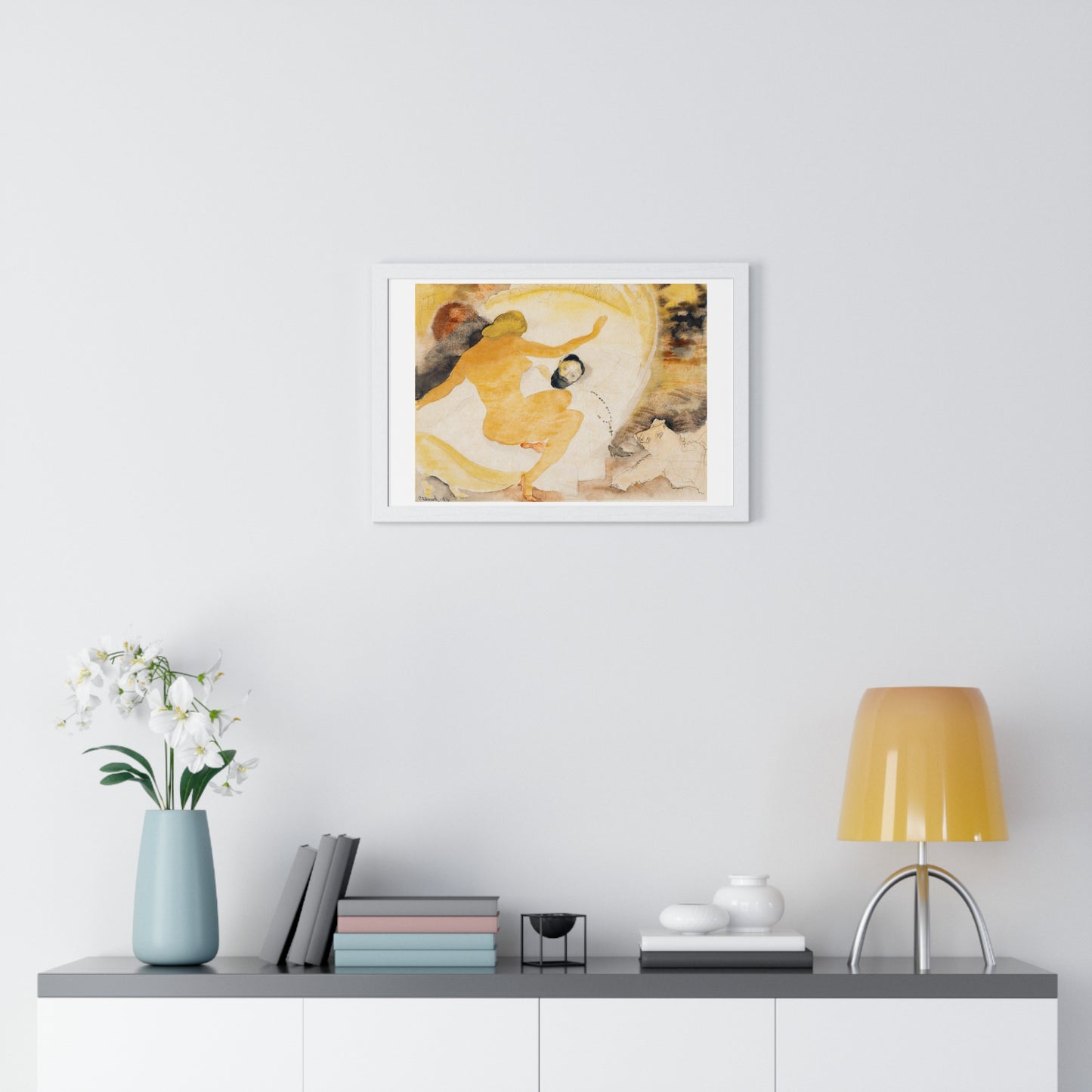 Nana and Count Muffat (1916) by Charles Demuth, from the Original, Framed Print
