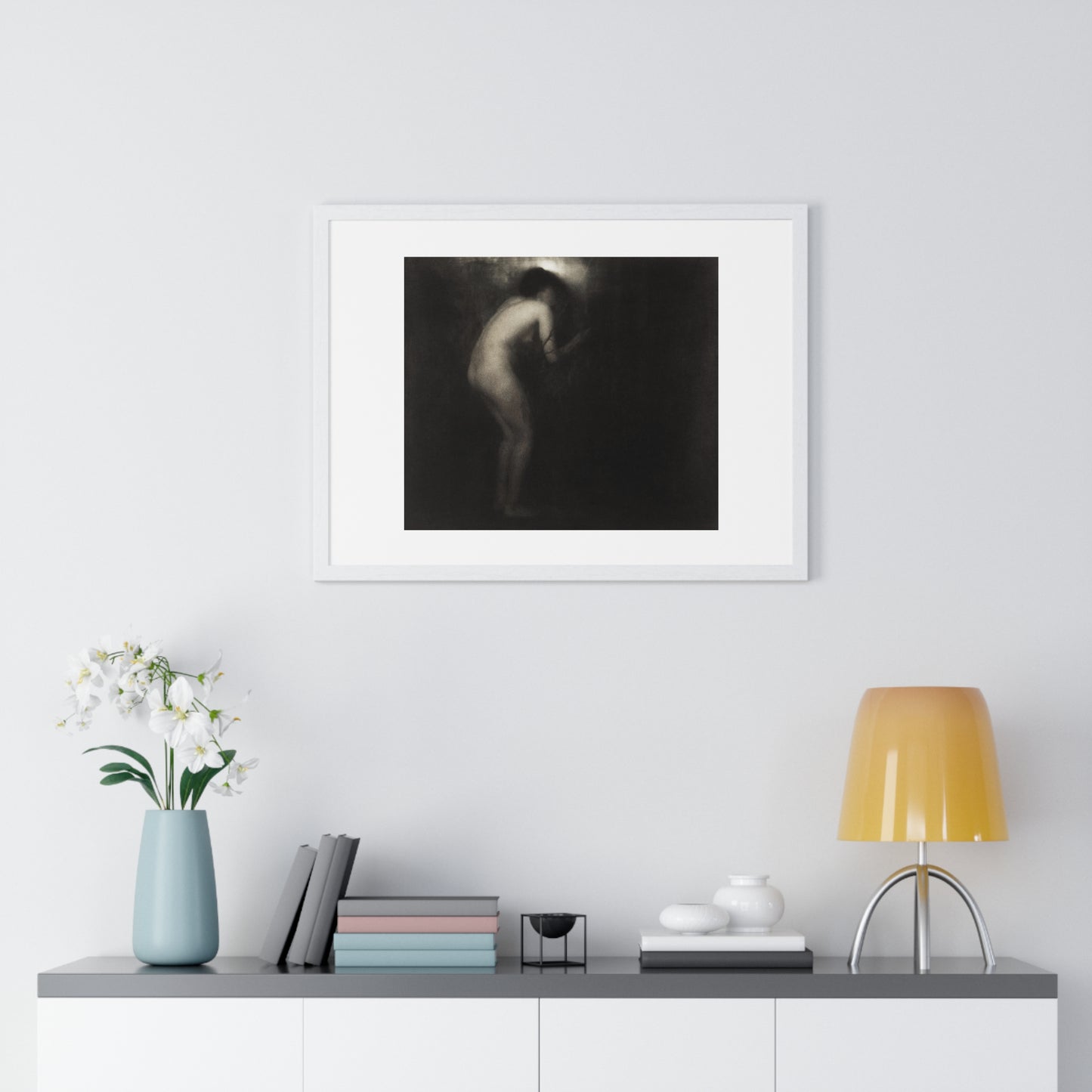Erotic Vintage Nude 'La Cigale' by Edward Steichen (1879–1973) from the Original, Framed Print