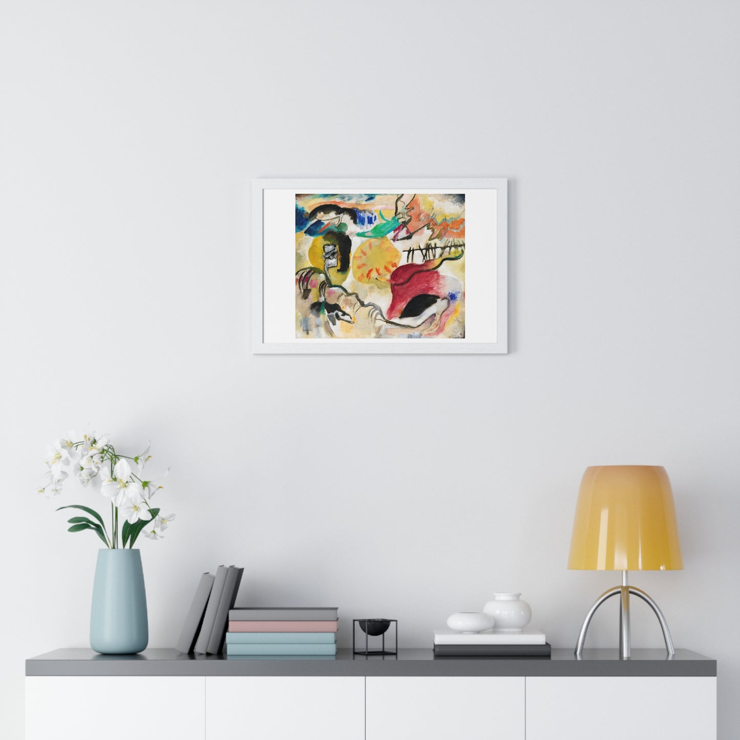 Improvisation 27 (Garden of Love II) by Wassily Kandinsky (1912) , from the Original, Framed Print