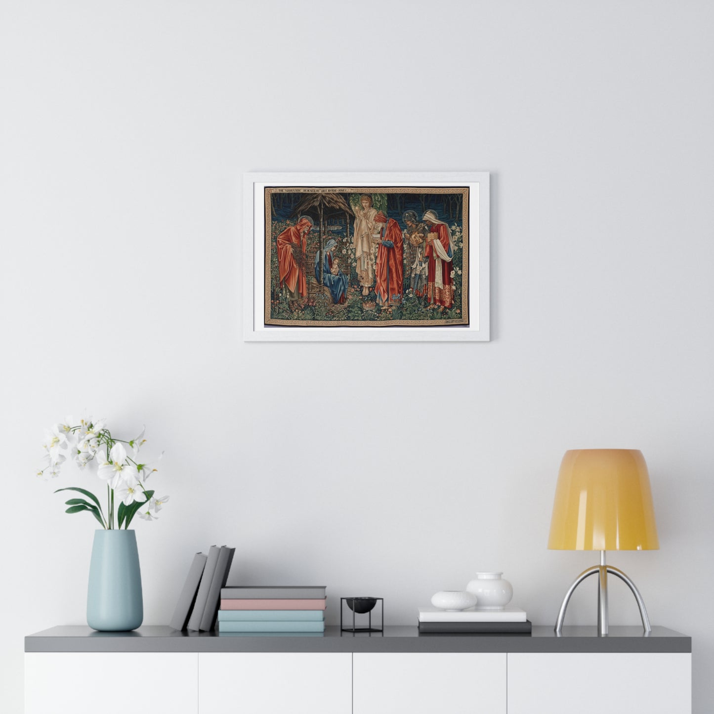 Adoration of the Magi (1904) by Edward Burne-Jones, from the Original, Framed Art Print