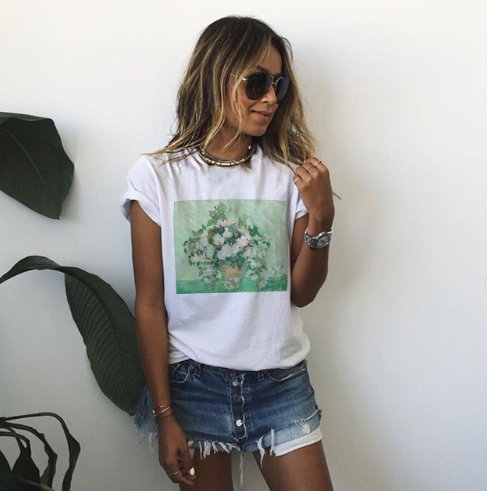 Women's Van Gogh Oil Painting T-Shirt