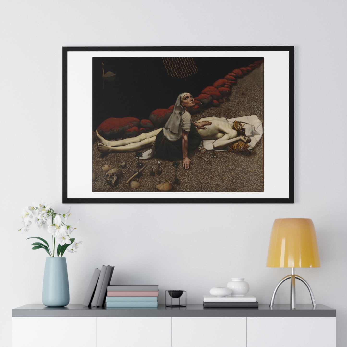 Lemminkäinen's Mother (189) by Akseli Gallen-Kallela, from the Original, Framed Art Print
