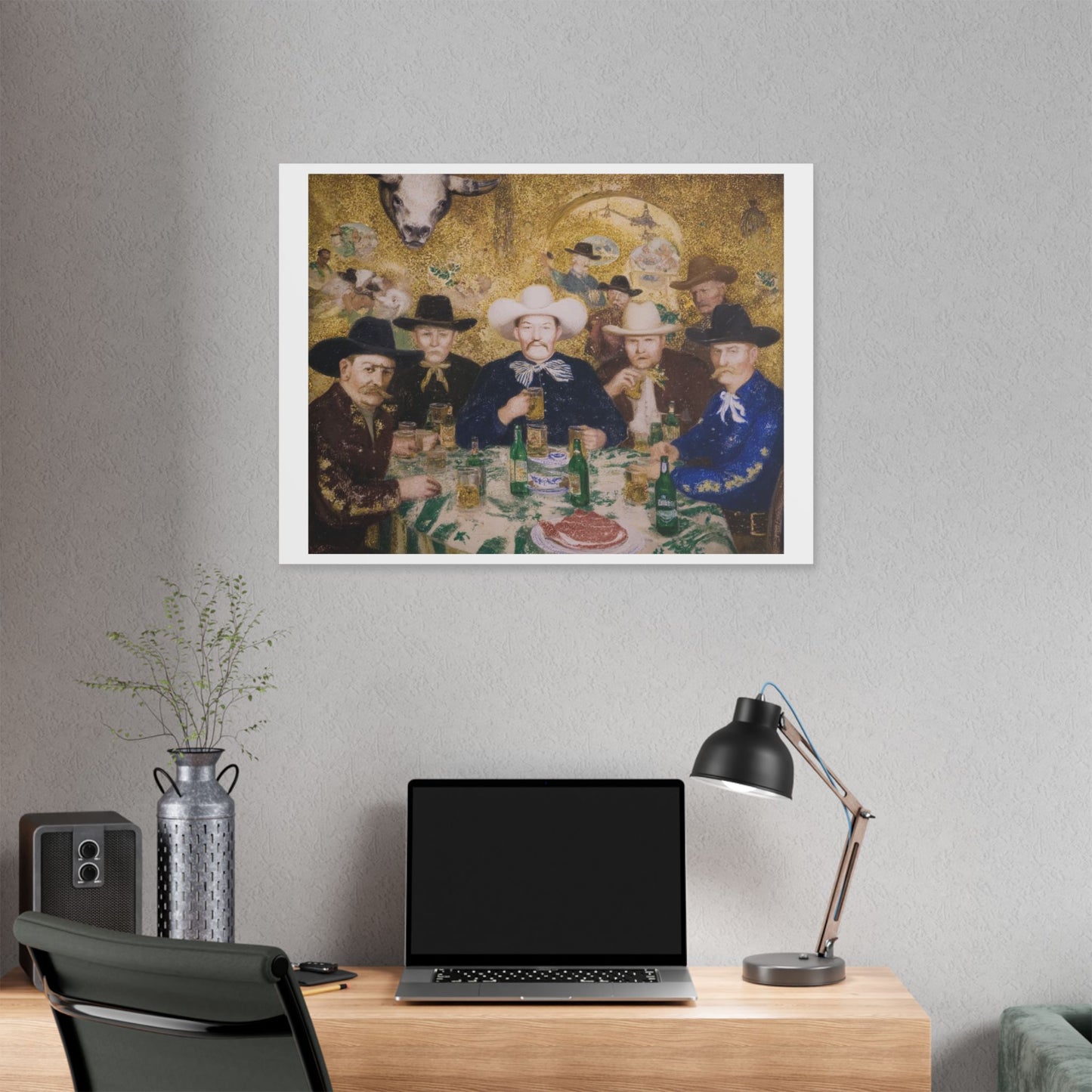 How the West Was Won VI 'Designed by AI' Canvas Art Print