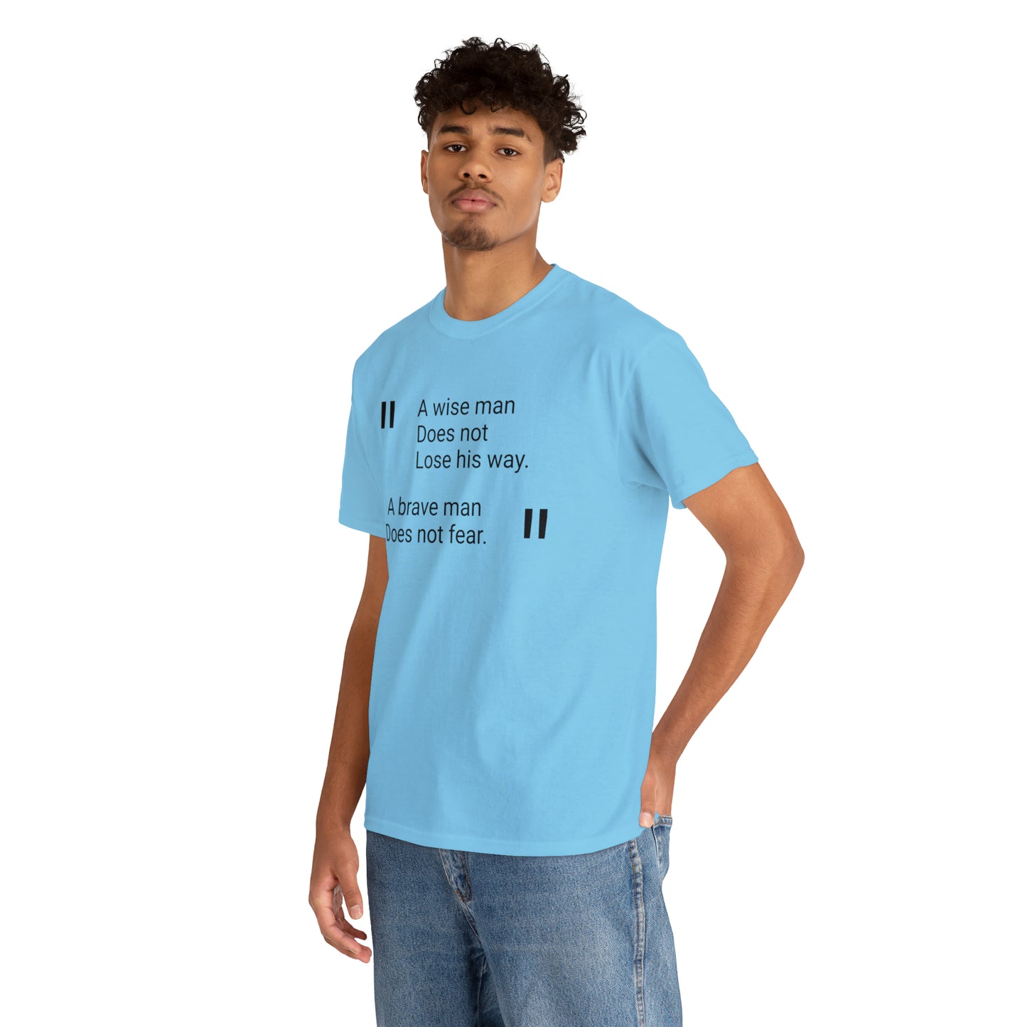 A Wise Man Does Not Lose His Way. A Brave Man Does Not Fear T-Shirt
