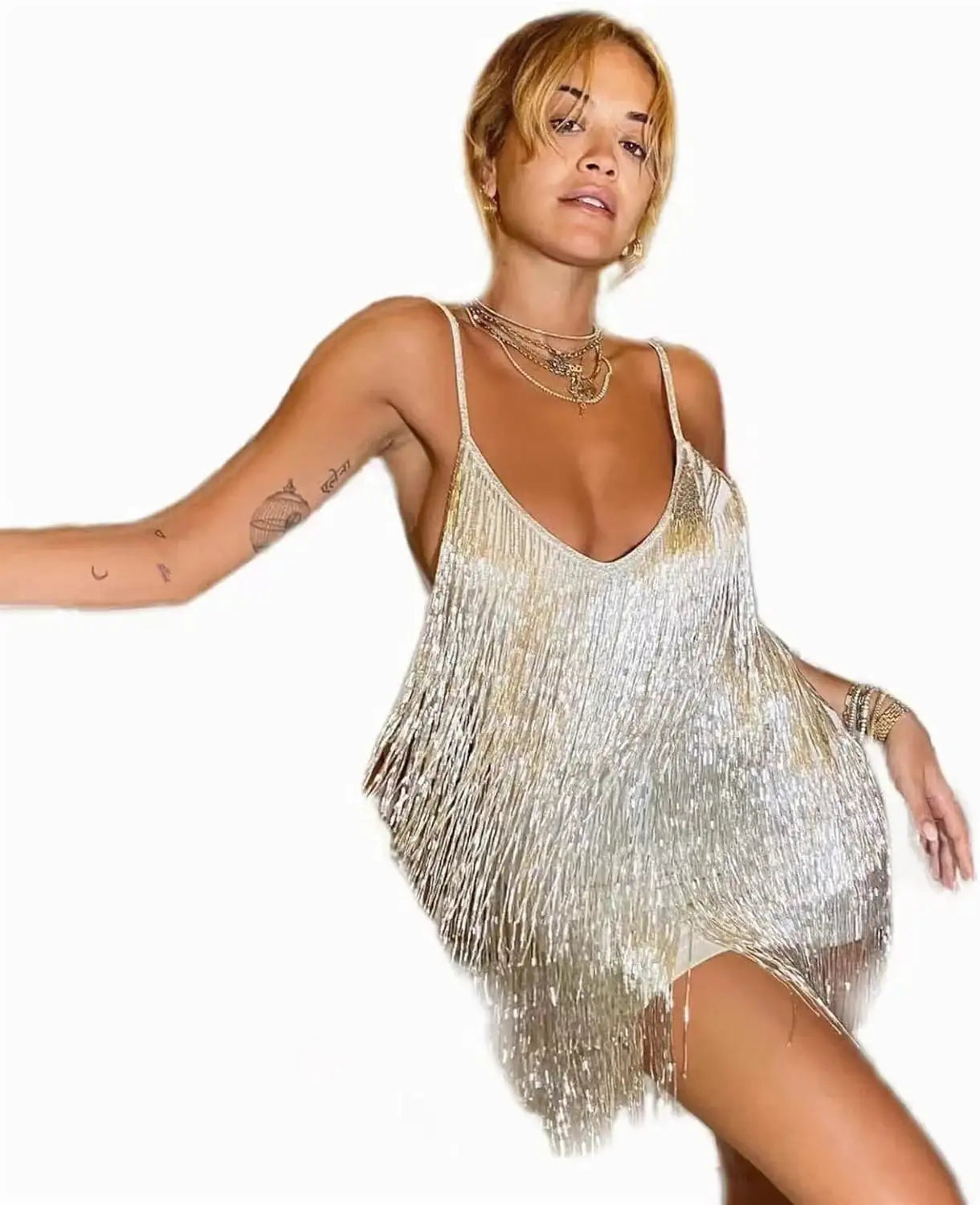 Glam Sparkling Vintage Short Party Dress