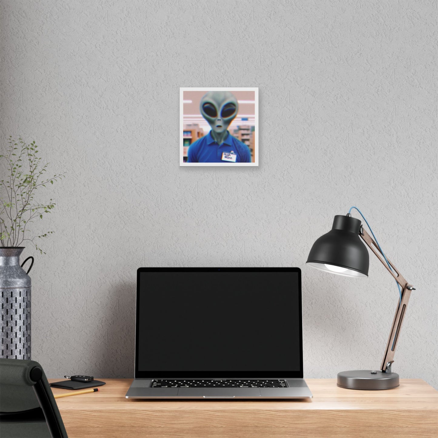 Hugh Mann, Photorealism 'Designed by AI' Canvas Art Print