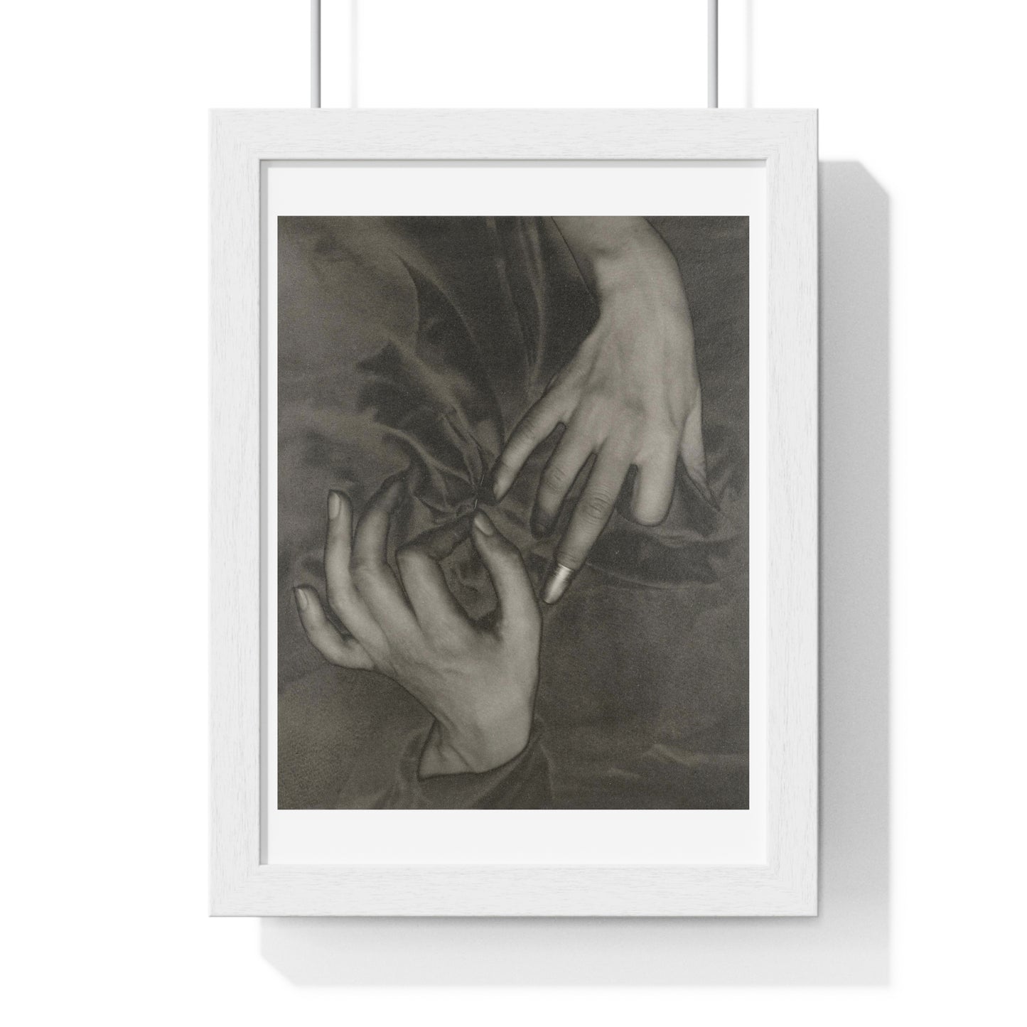 Georgia O’Keeffe Hands and Thimble (1919) by Alfred Stieglitz from the Original, Framed Art Print