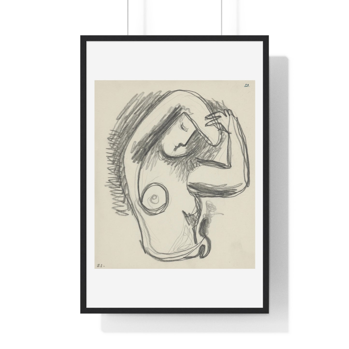 Act (1937) by Mikuláš Galanda, from the Original, Framed Art Print