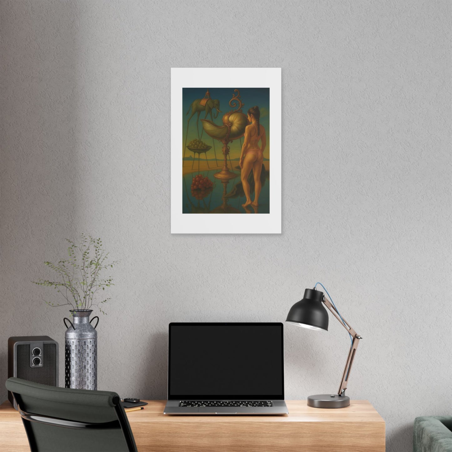 Waterfront Reality Distortion 'Designed by AI' Canvas Art Print