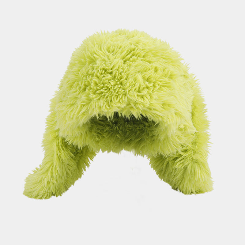 Plush Rabbit Ears Cute Ushanka Hat, Candy Colours
