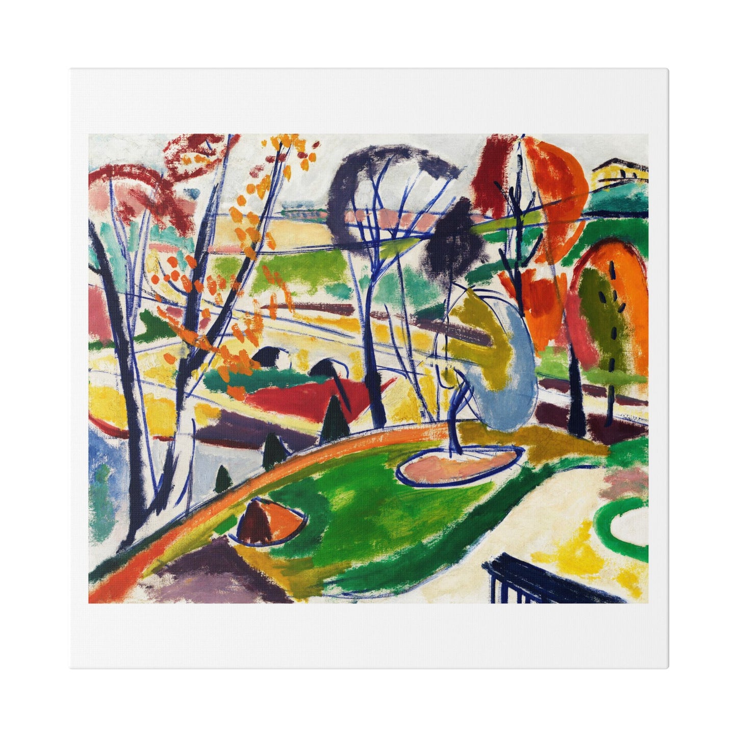 Décor Plat (1915) by Henry Lyman Sayen, from the Original, Canvas Art Print
