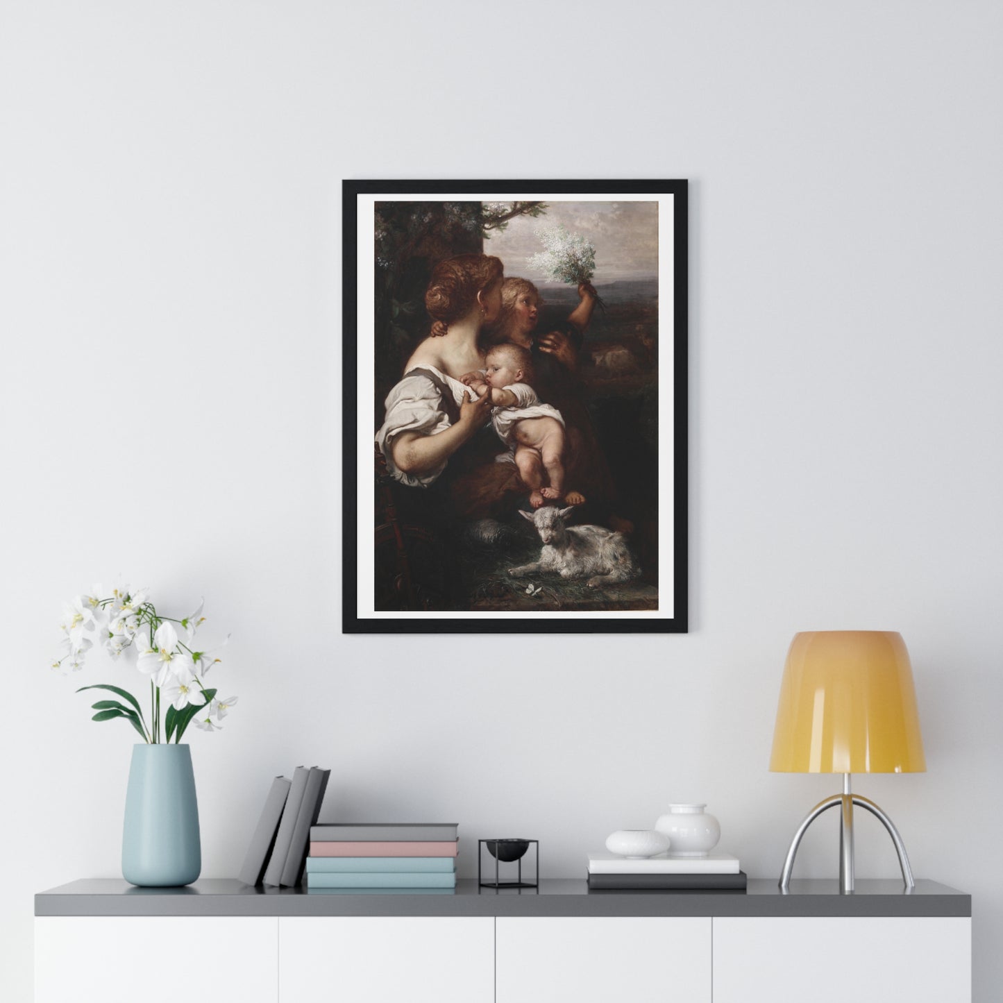 Peace (1872) by Louis Gallait, from the Original, Framed Art Print