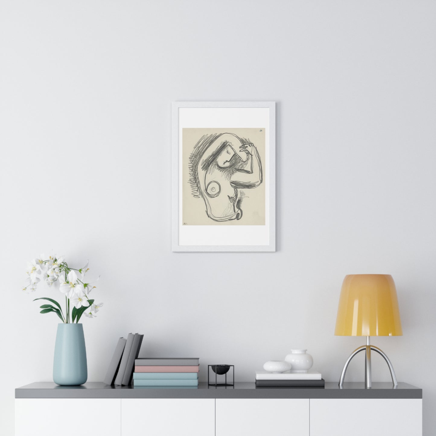 Act (1937) by Mikuláš Galanda, from the Original, Framed Art Print