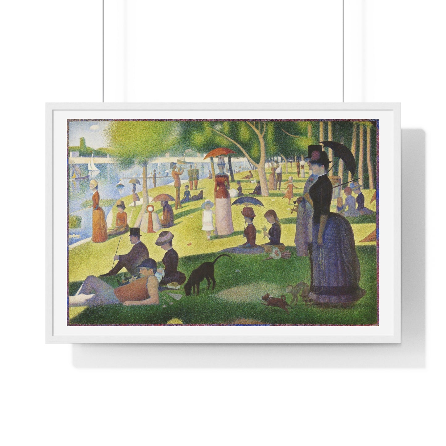 A Sunday on La Grande Jatte (1884) by Georges Seurat, fom the Original, Framed Print