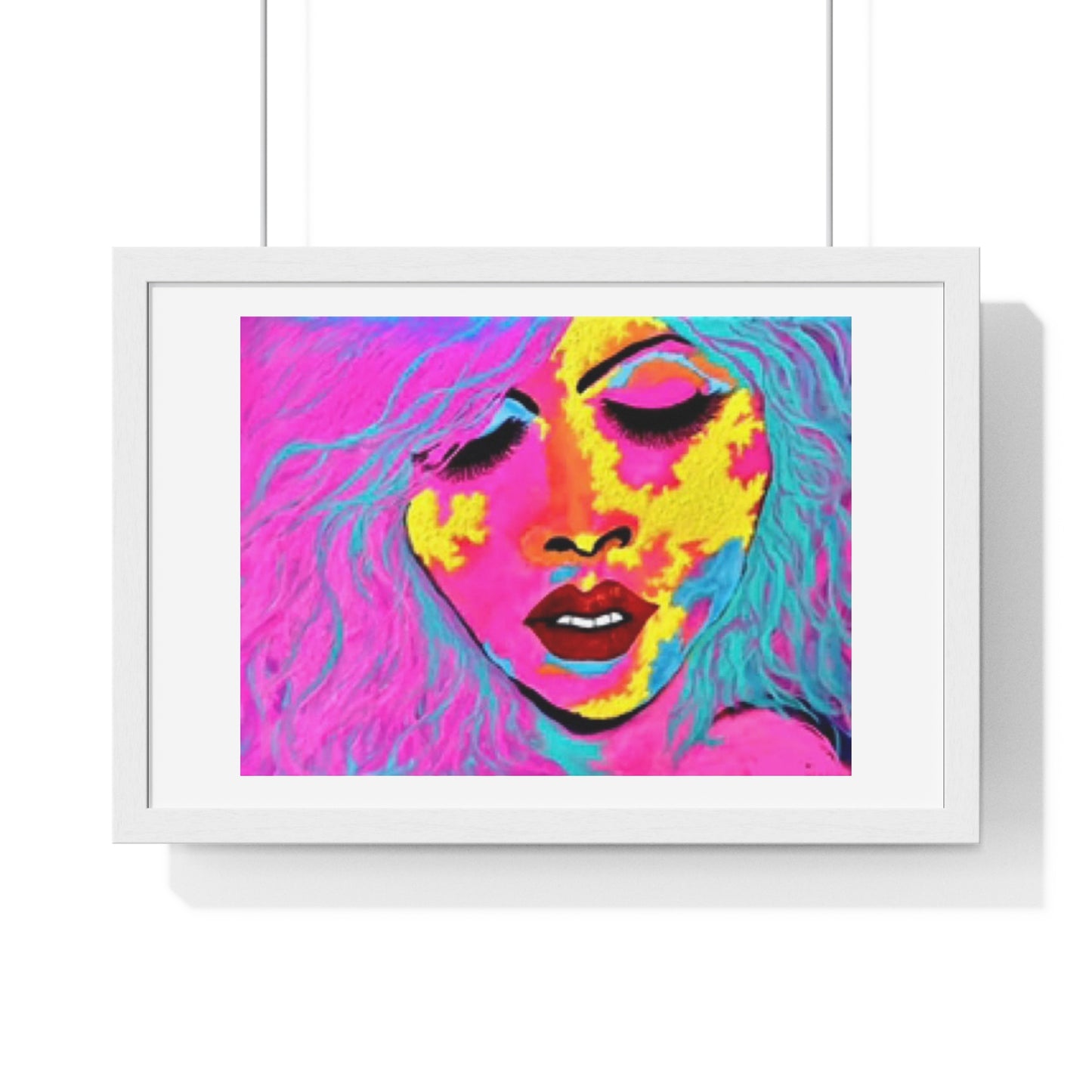 Ecstasy, Psychedelic Art 'Designed by AI' Framed Print