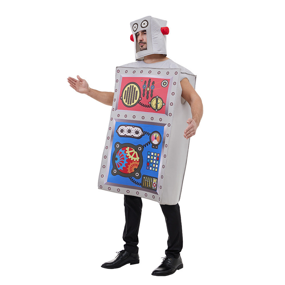 Funny Party Wear, Unisex Robot Sponge Costume