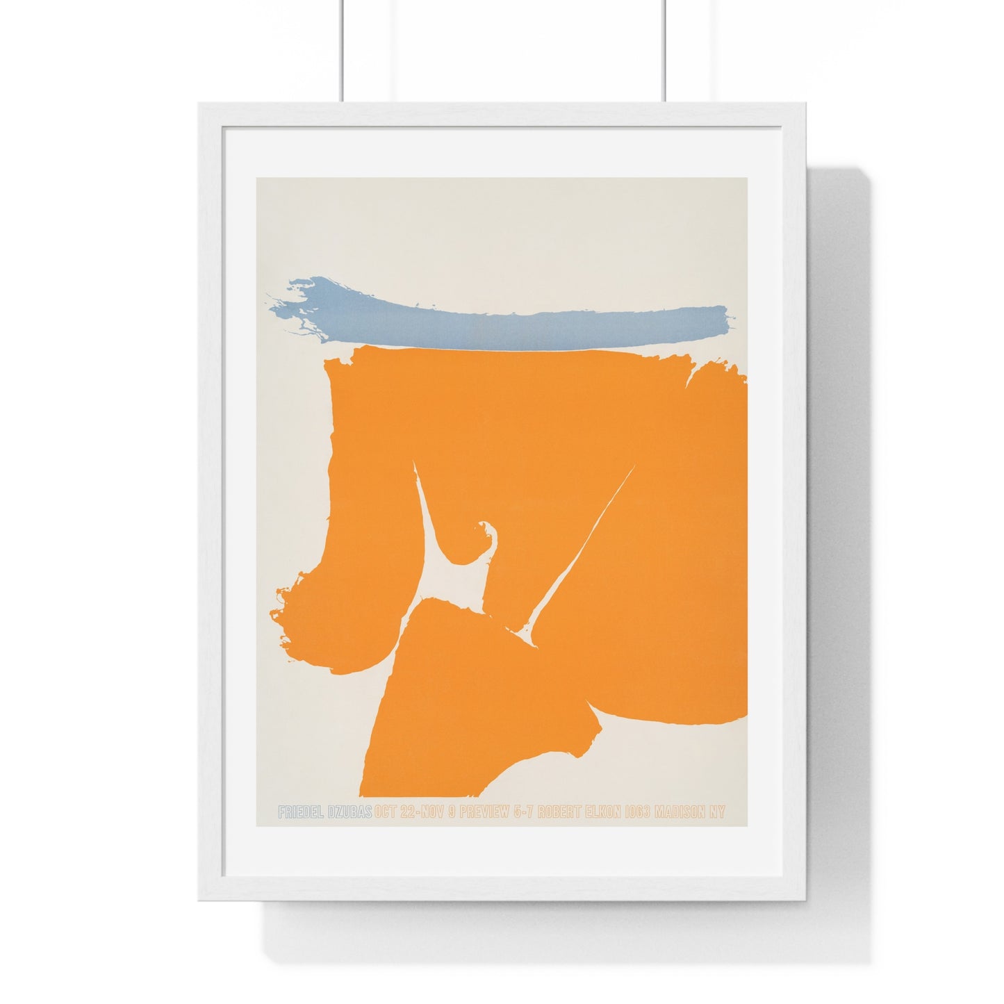 Friedel Dzubas (1960) Vintage Poster by Robert Elkon Gallery, from the Original, Wooden Framed Print