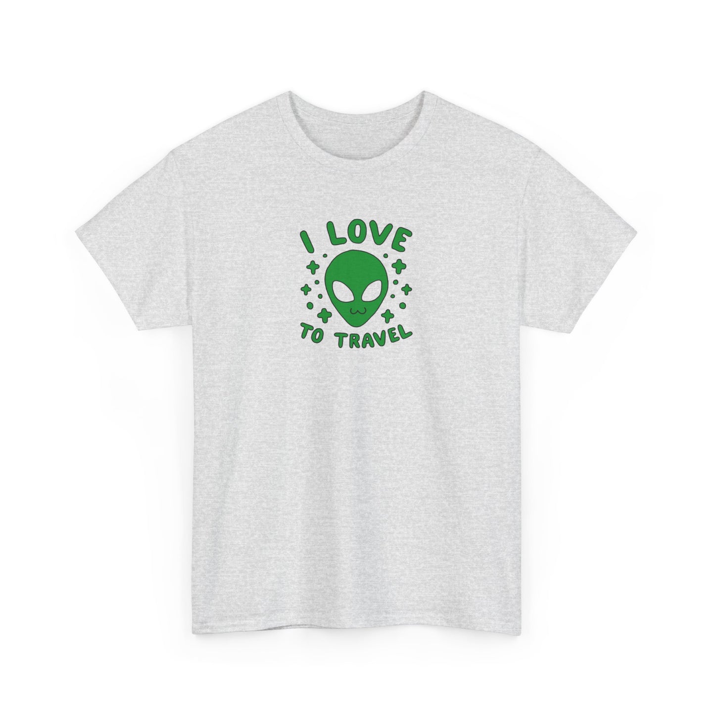 I Love To Travel, Alien Design T-Shirt