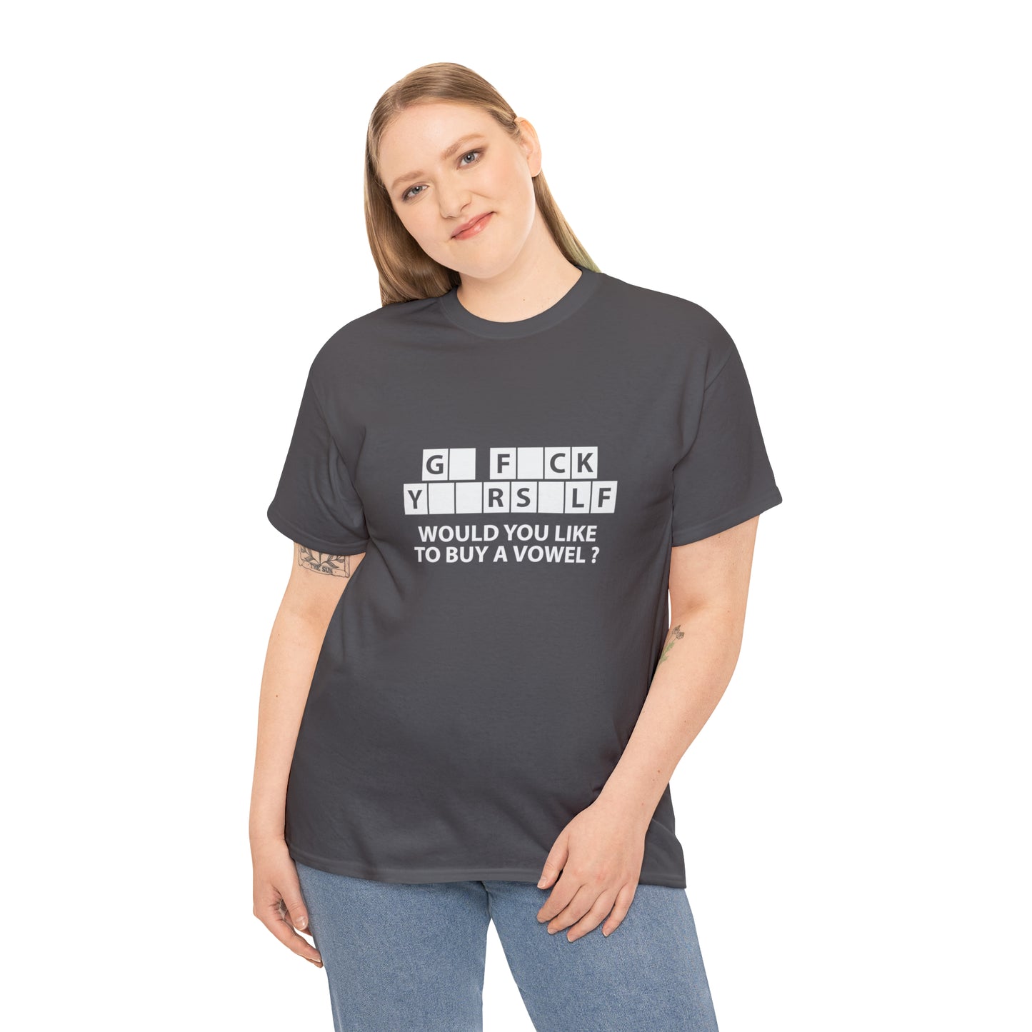 Would You Like To Buy a Vowel? Sarcastic Funny T-Shirt