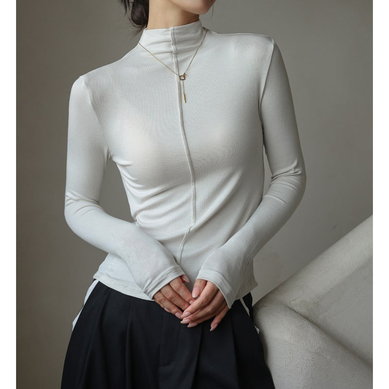 Minimalst Clothing, Cross Season Half-Turtleneck Women's Top