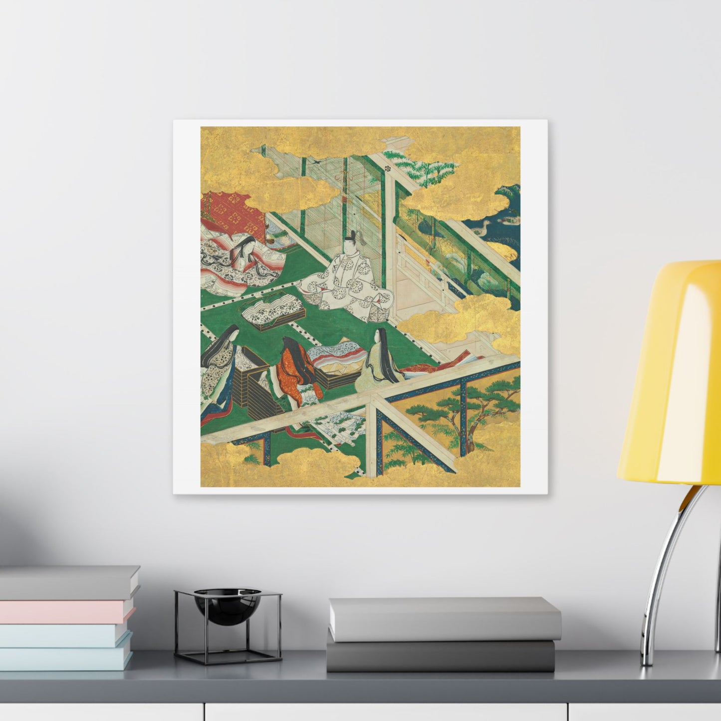 Tamakazura 'A Lovely Garland' from The Tale of Genji by Tosa Mitsuyoshi, Japanese Calligraphy, Canvas Art Print
