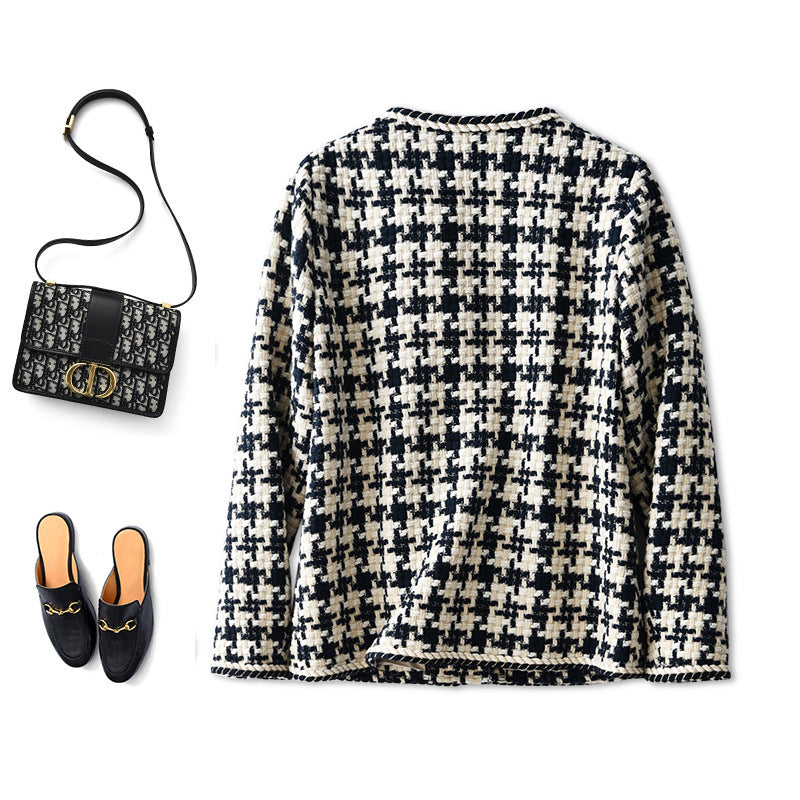 Houndstooth Women's Tweed Jacket
