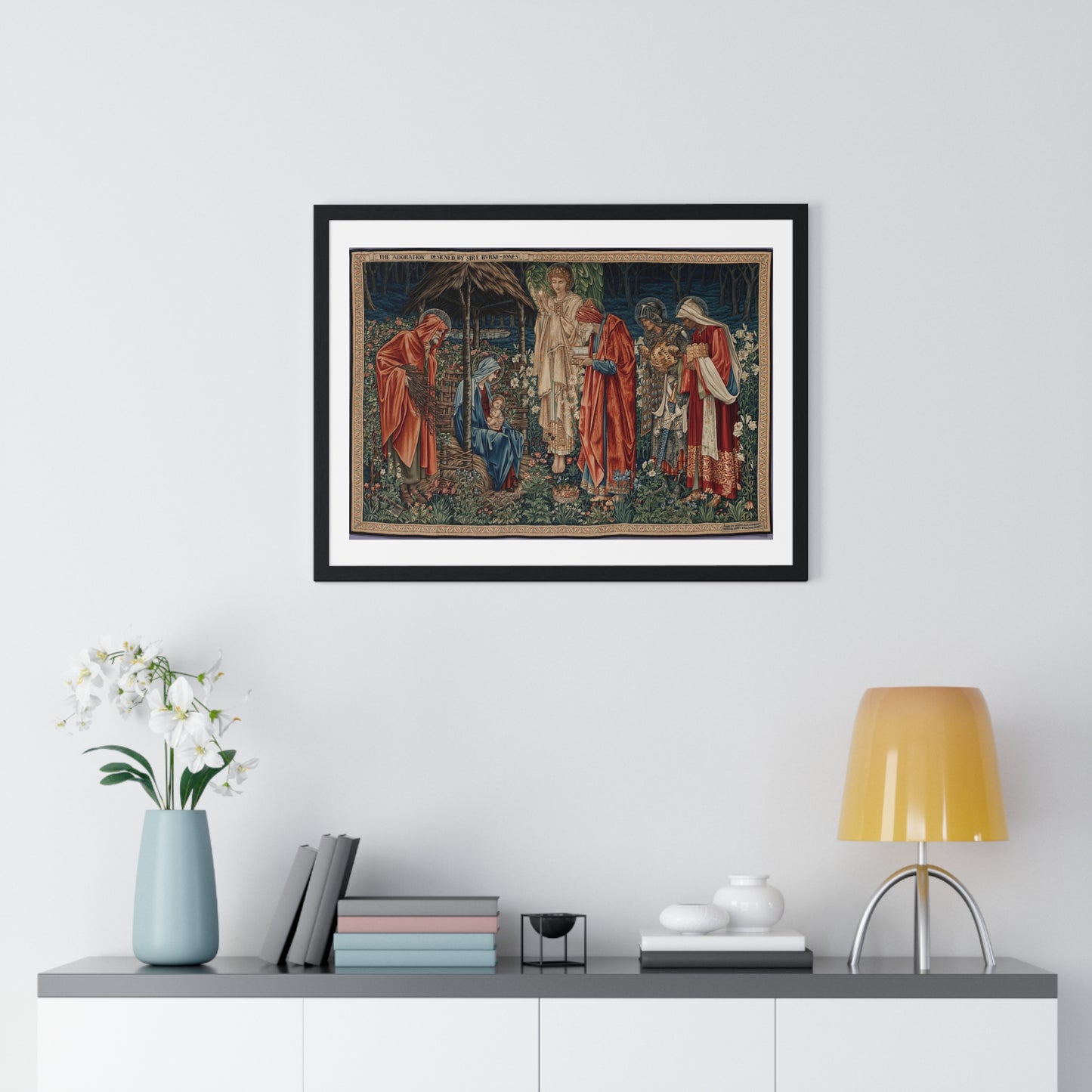 Adoration of the Magi (1904) by Edward Burne-Jones, from the Original, Framed Art Print
