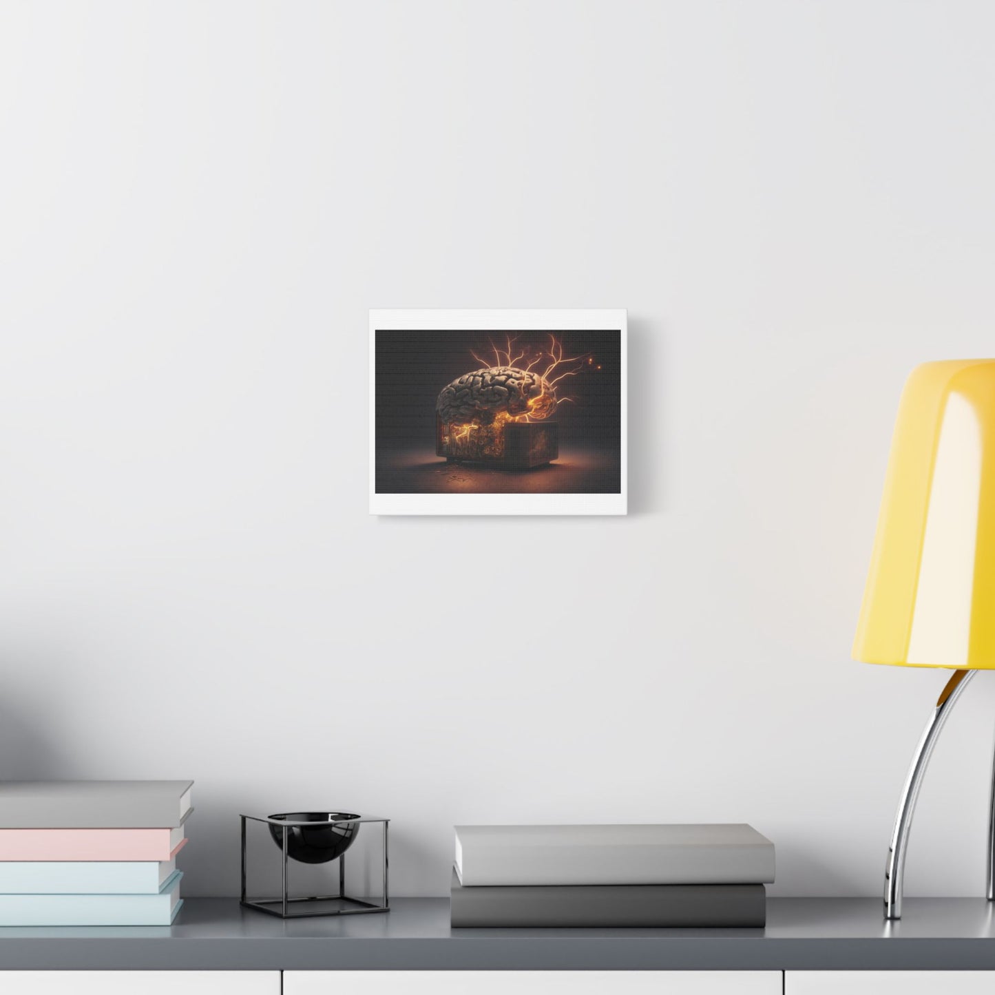 Advanced AI 'Designed by AI' Art Print on Canvas