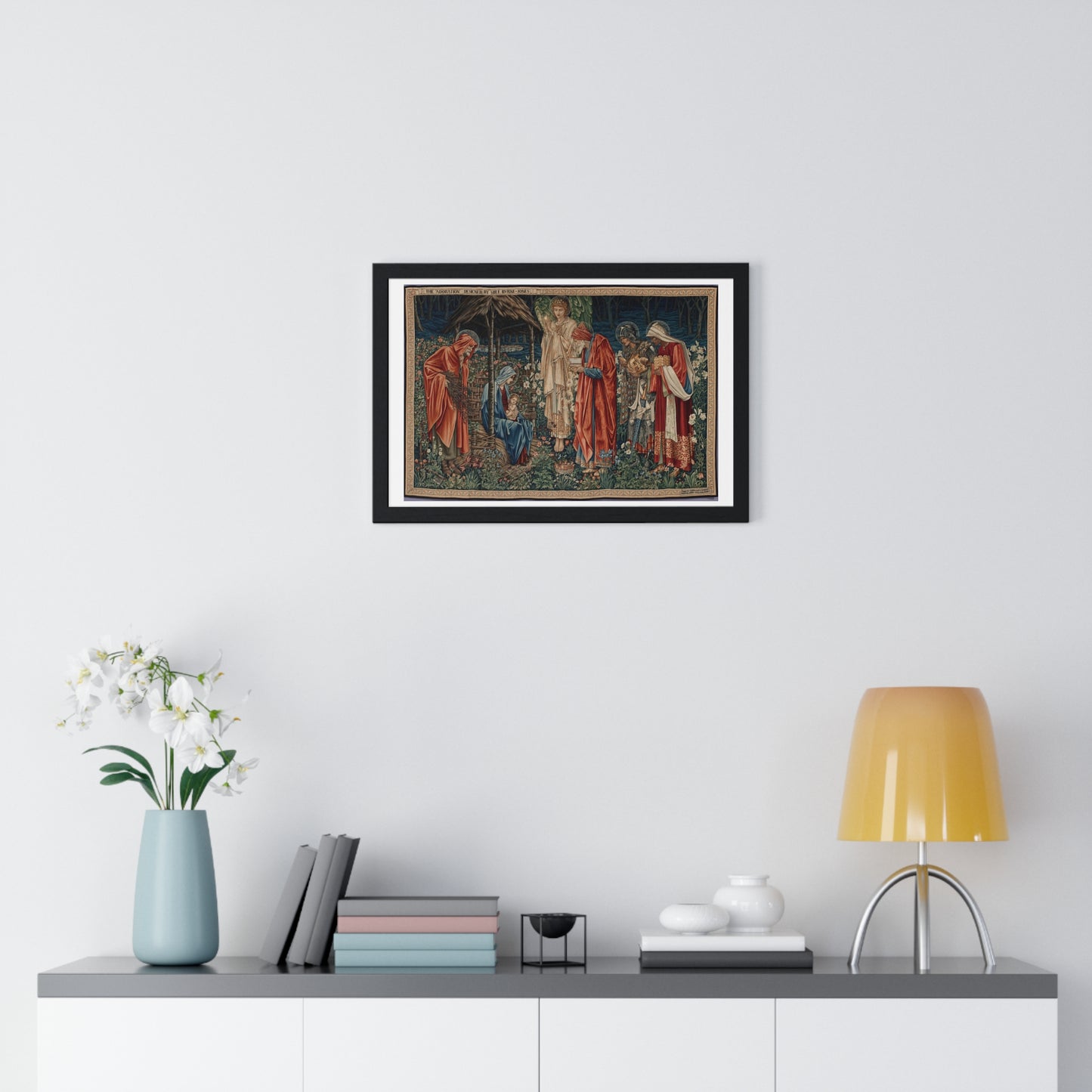 Adoration of the Magi (1904) by Edward Burne-Jones, from the Original, Framed Art Print