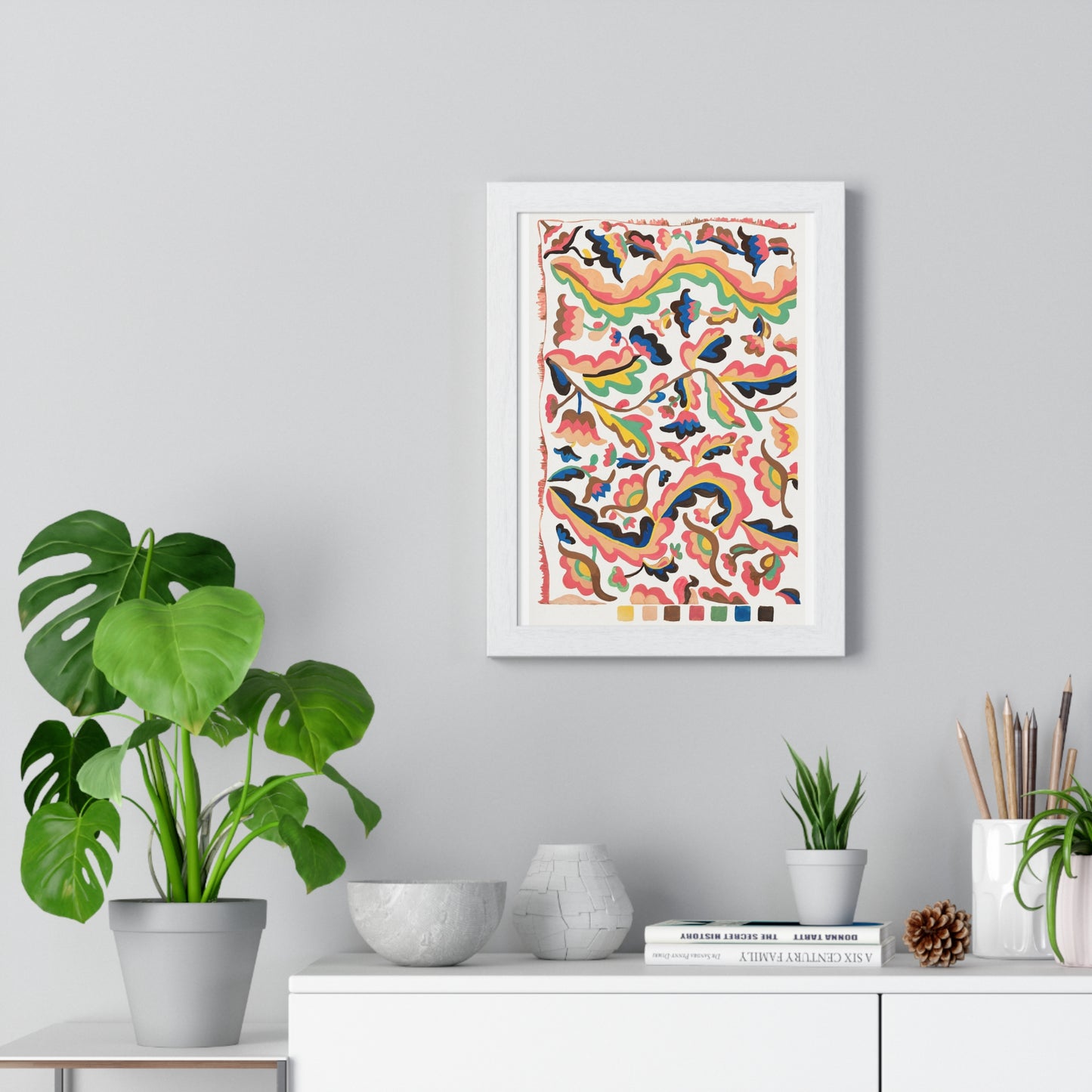 Colcha (1935–1942) by Etna Wiswall, from the Original, Framed Art Print