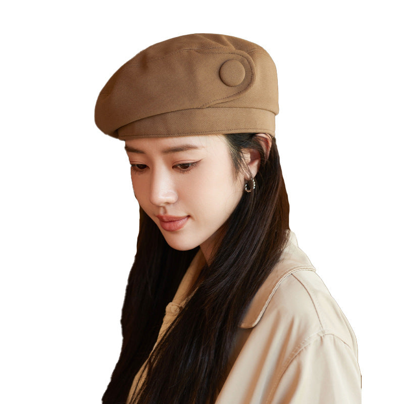 Women's Fashion Button Beret, Multi Colours