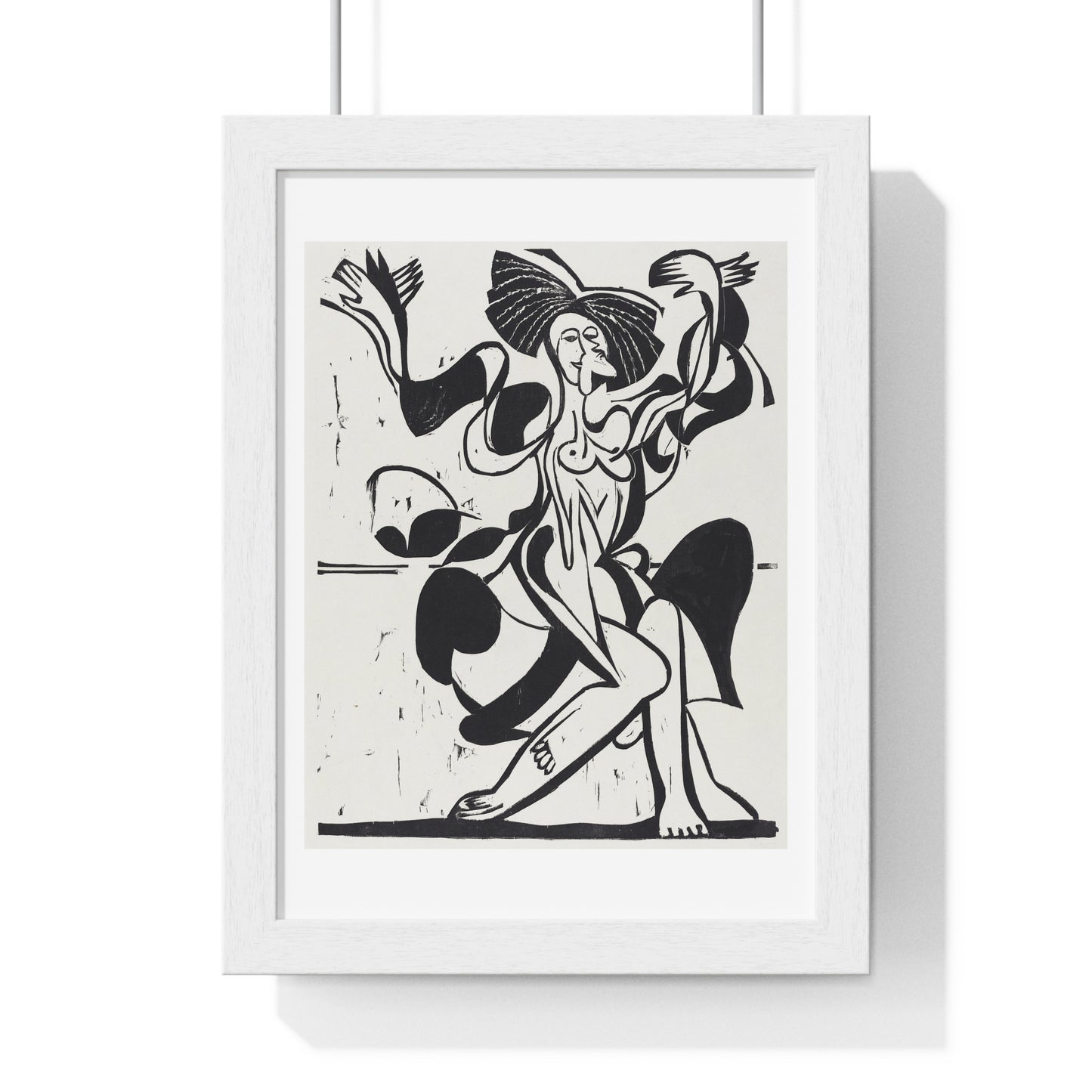 Mary Wigman's Dance (1933) by Ernst Ludwig Kirchner, from the Original, Framed Art Print