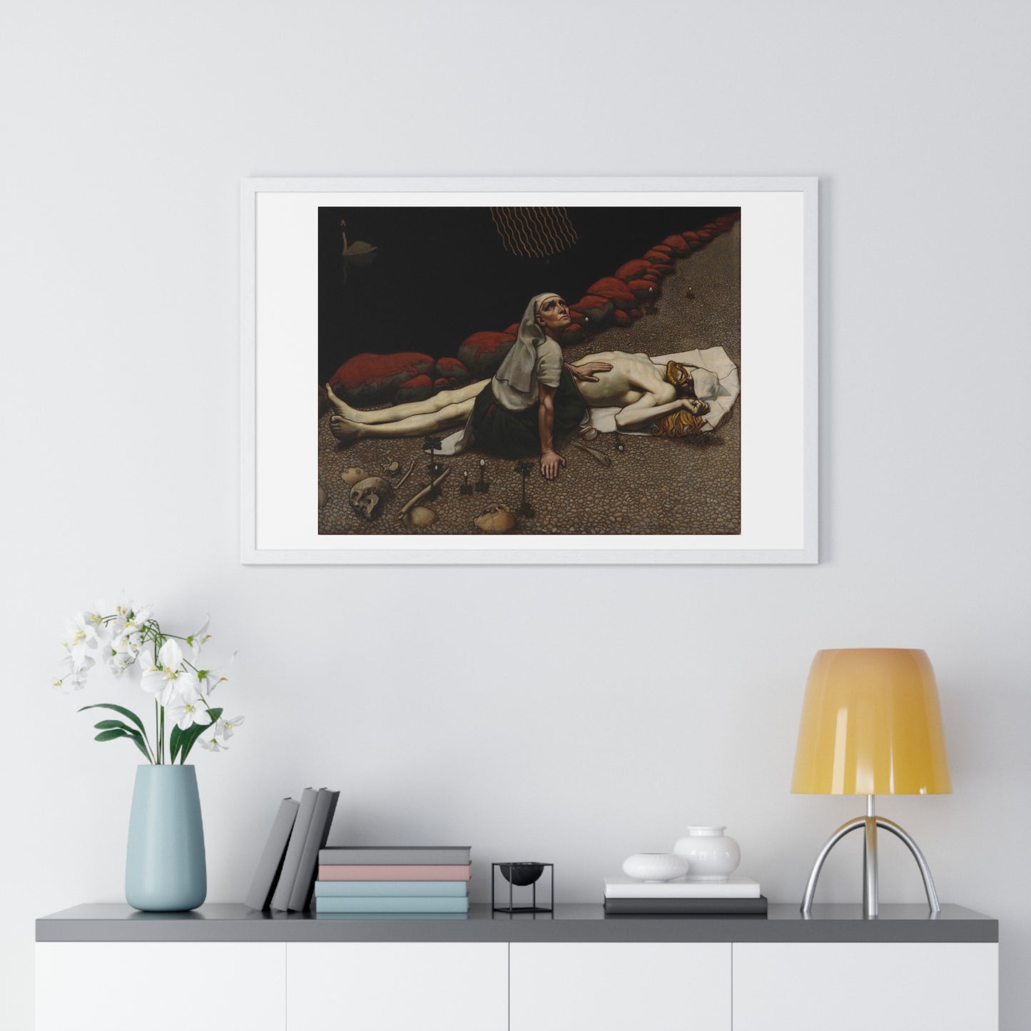 Lemminkäinen's Mother (189) by Akseli Gallen-Kallela, from the Original, Framed Art Print